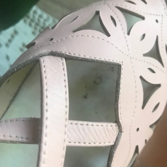 1940s Style Rocket Originals PINK Floral Buckle Sandals - size 5 UK - size 7 USW - Picture 10 of 12